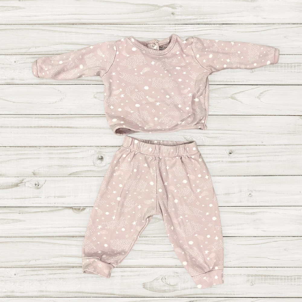 Moon Organics Baby 3-6 Month 100% cotton set